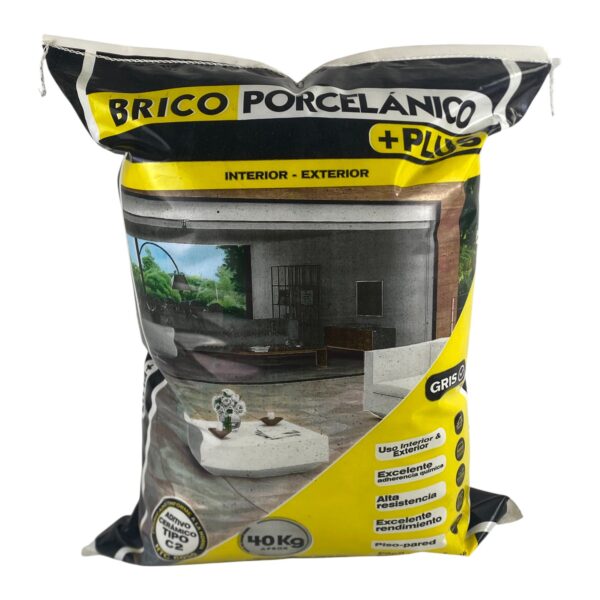 BRICO PORCELÁNICO PLUS - INT/EXT - 40 KG